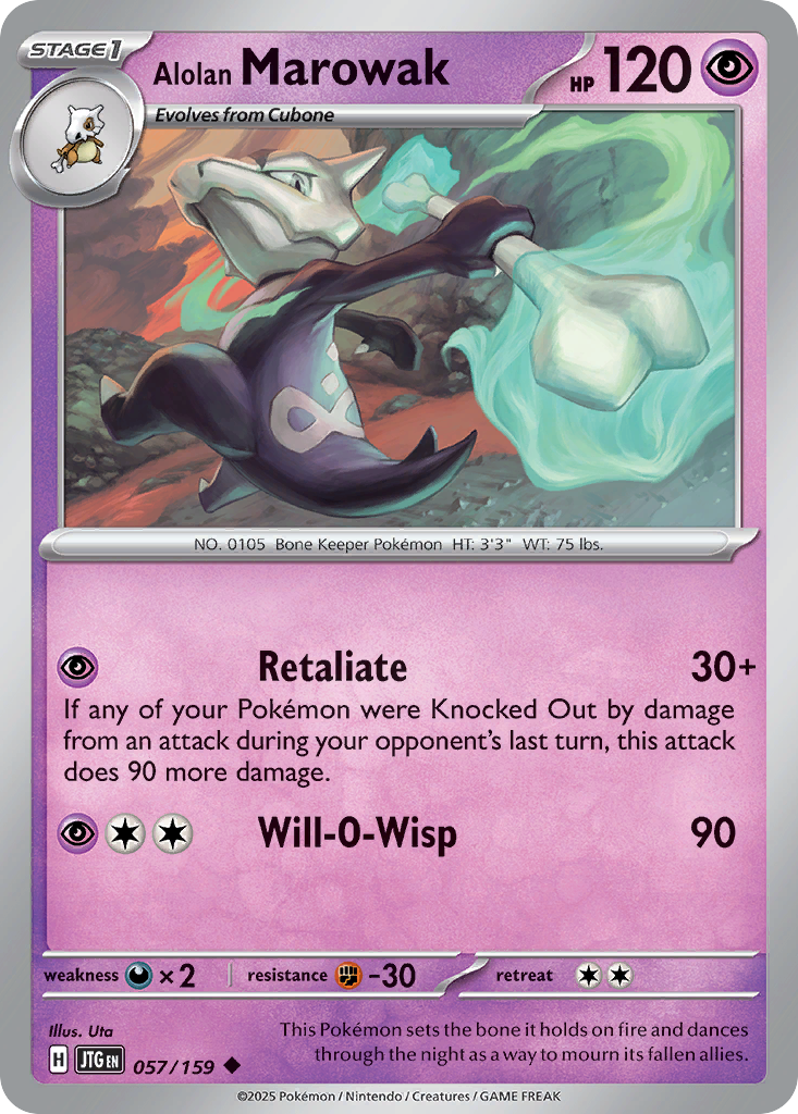 Alolan Marowak 057/159 Journey Together card