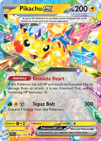 057/191 Pikachu ex - Surging Sparks