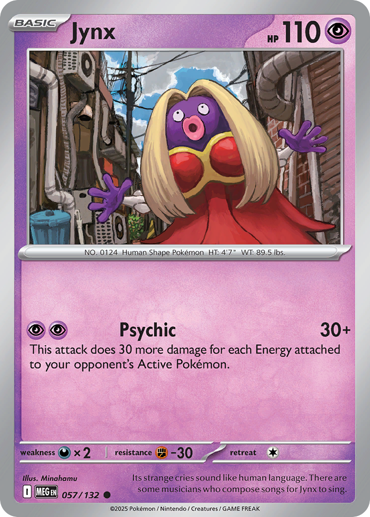 Jynx 057/132 Mega Evolution card