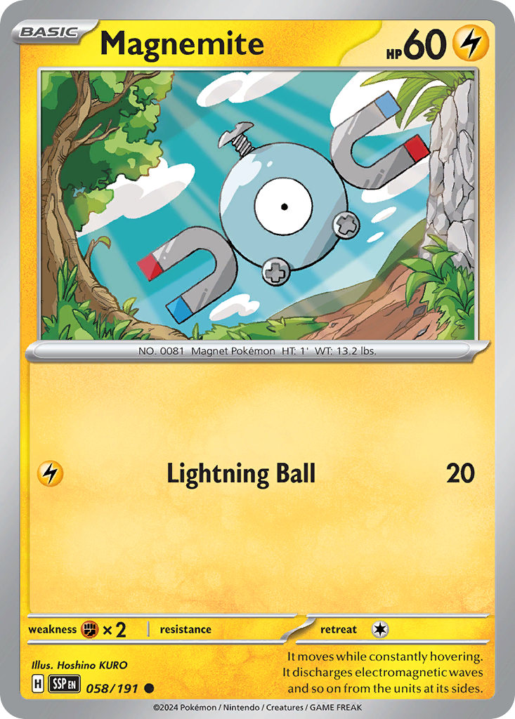 Magnemite 058/191 Surging Sparks card