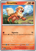 Growlithe 058/165 Scarlet & Violet 151 card