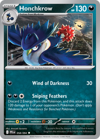 058/094 Honchkrow - Phantasmal Flames