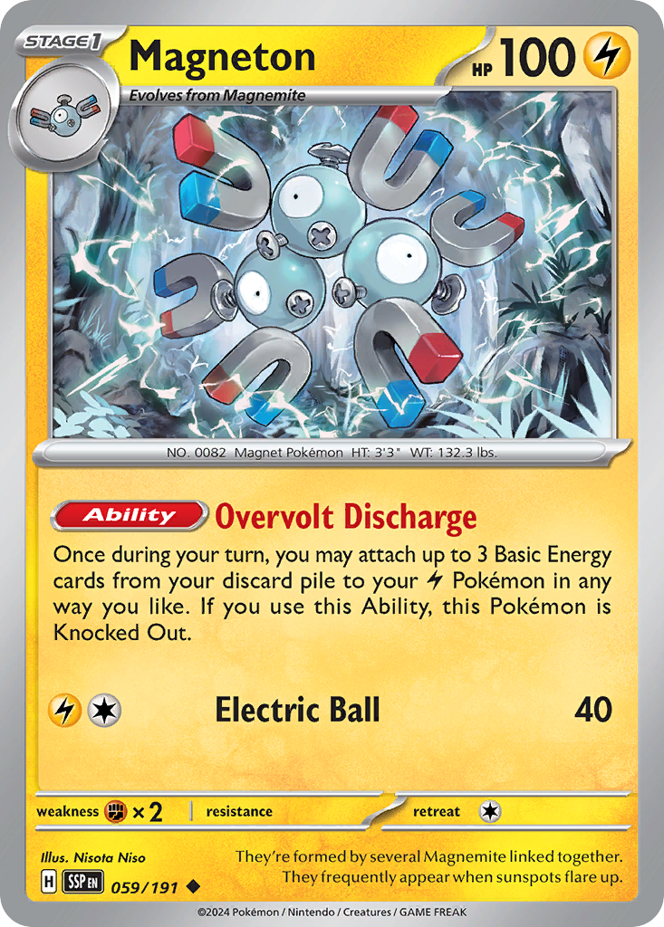 Magneton 059/191 Surging Sparks card