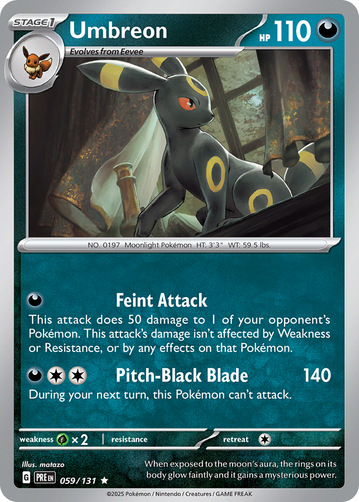 Umbreon 059/131 Prismatic Evolutions card