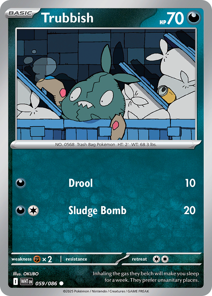 Trubbish 059/086 White Flare card