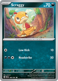 060/091 Scraggy - Paldean Fates