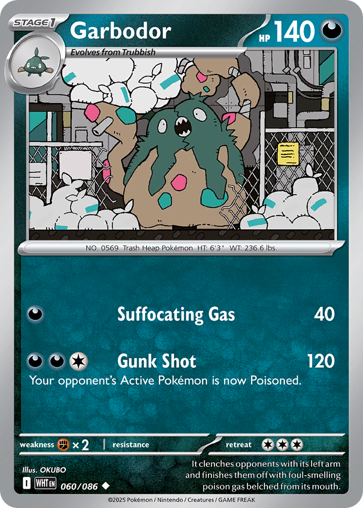 Garbodor 060/086 White Flare card