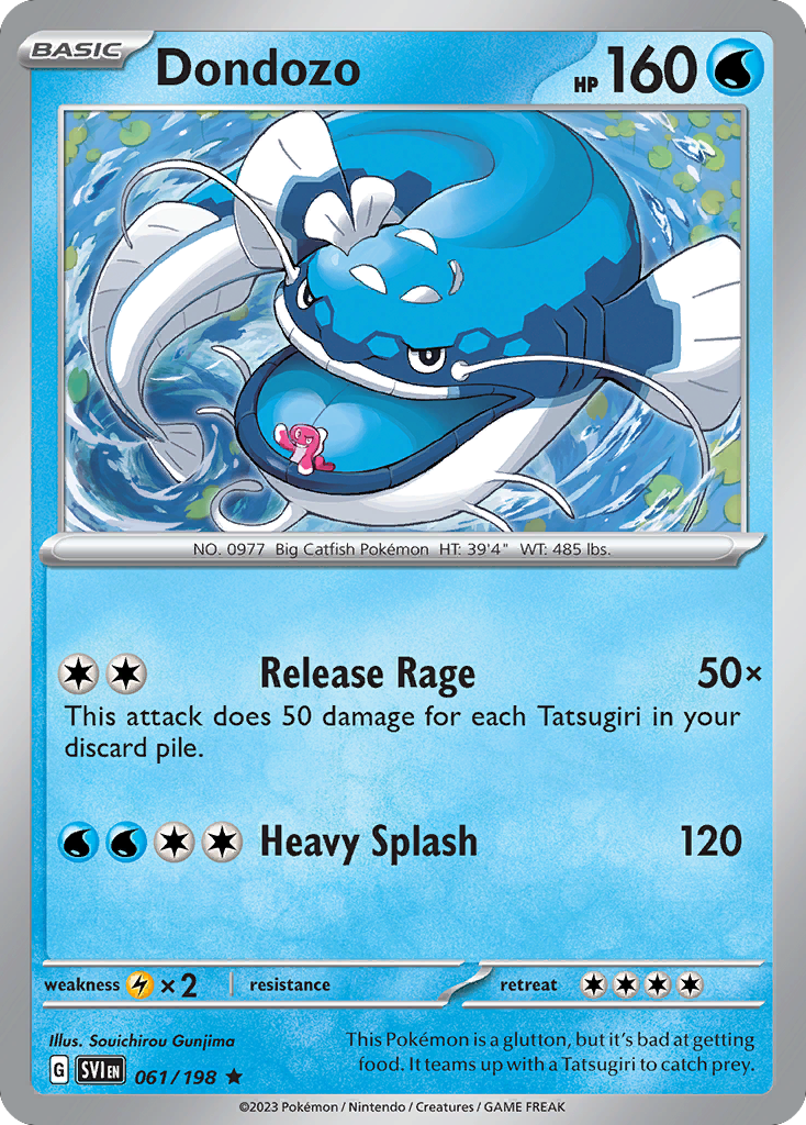 Dondozo 061/198 Scarlet & Violet Pokémon card