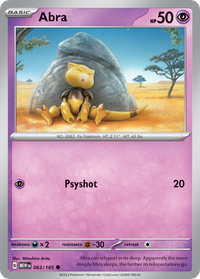 063/165 Abra - Scarlet & Violet 151