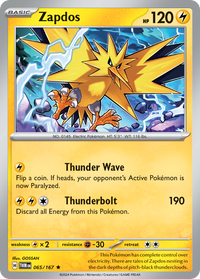 065/167 Zapdos - Twilight Masquerade