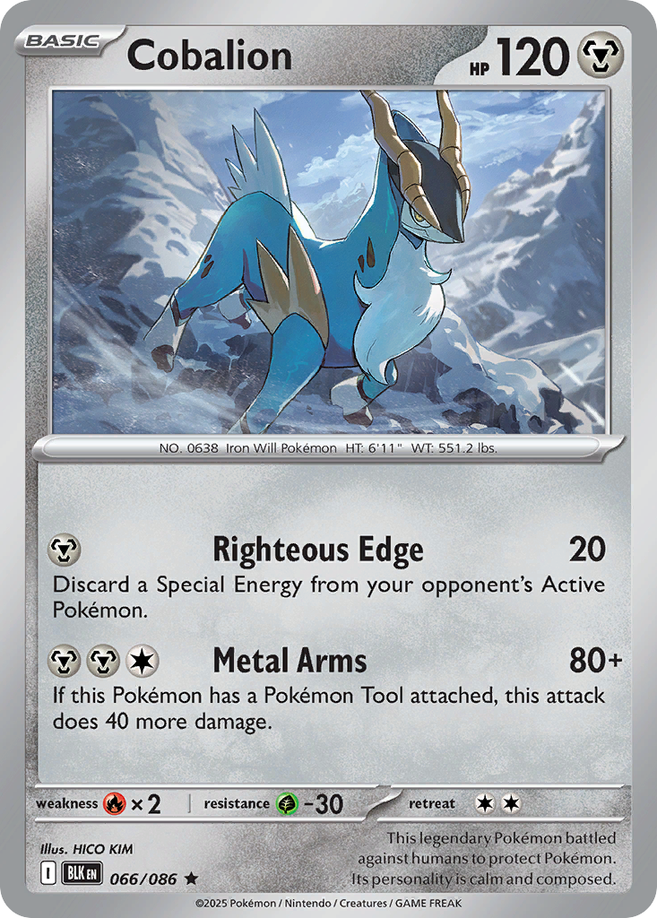 Cobalion 066/086 Black Bolt card