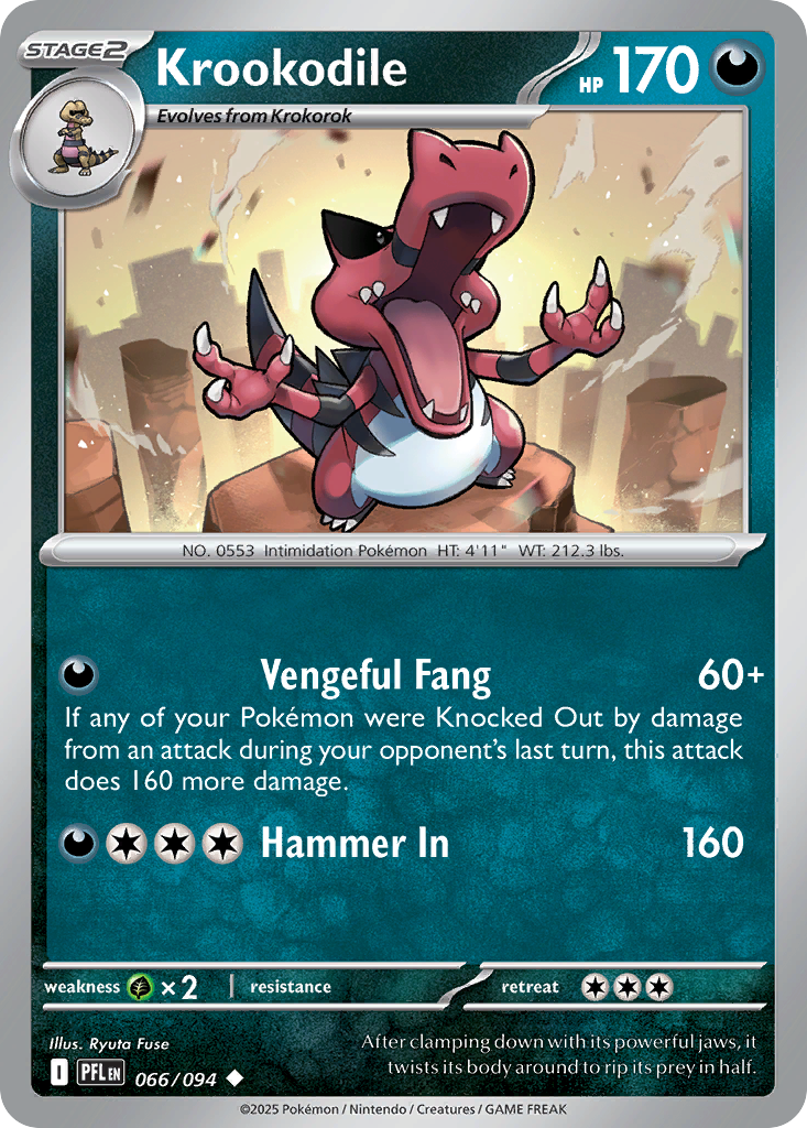 Krookodile 066/094 Phantasmal Flames card