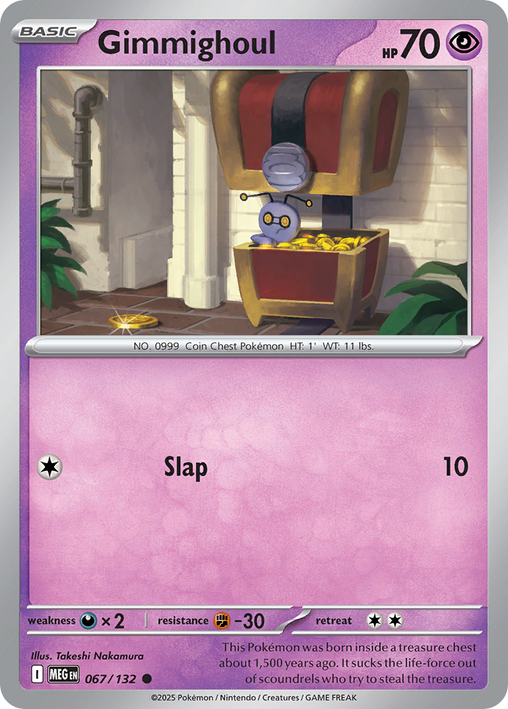 Gimmighoul 067/132 Mega Evolution card