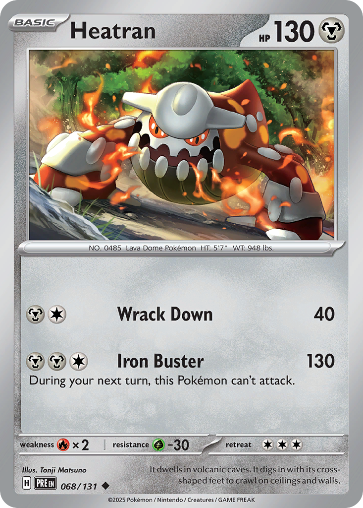 Heatran 068/131 Prismatic Evolutions card