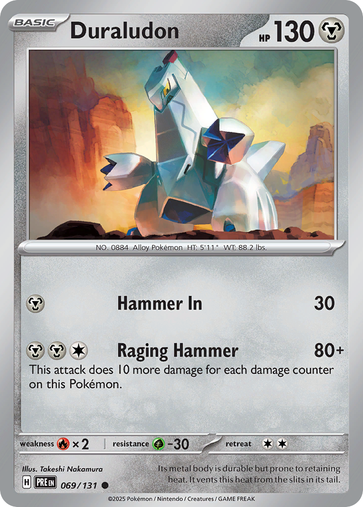 Duraludon 069/131 Prismatic Evolutions card