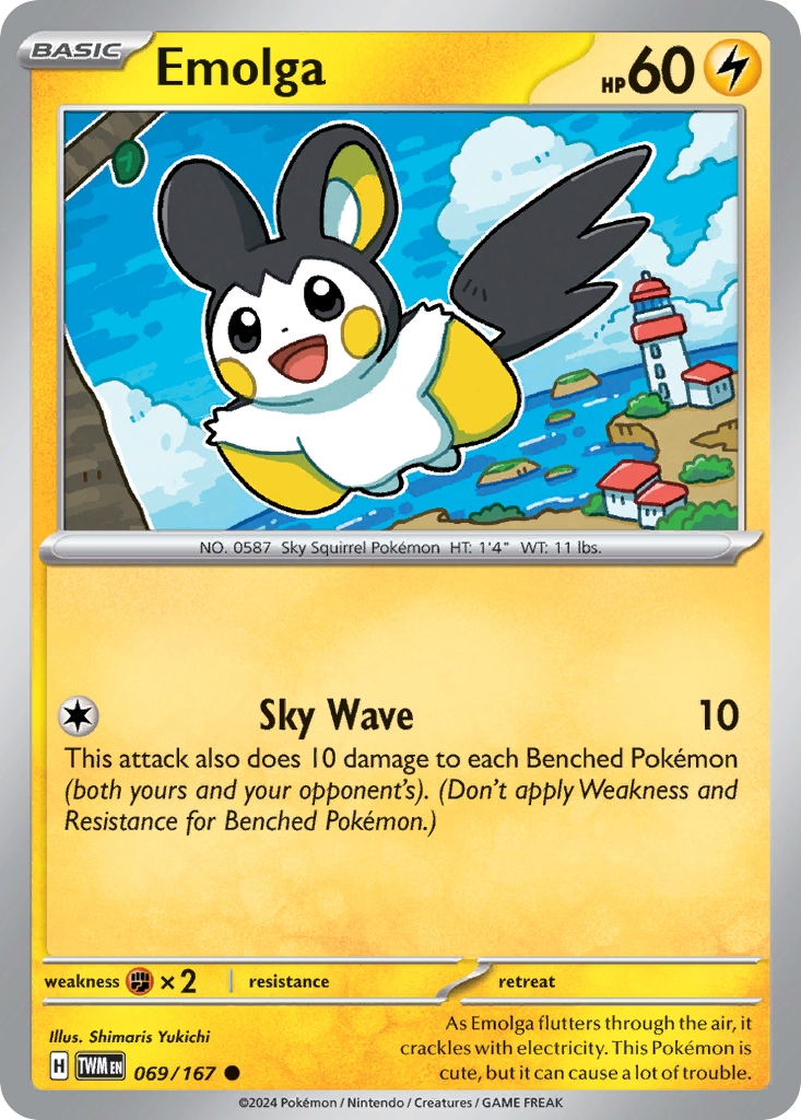 Emolga 069/167 Twilight Masquerade card