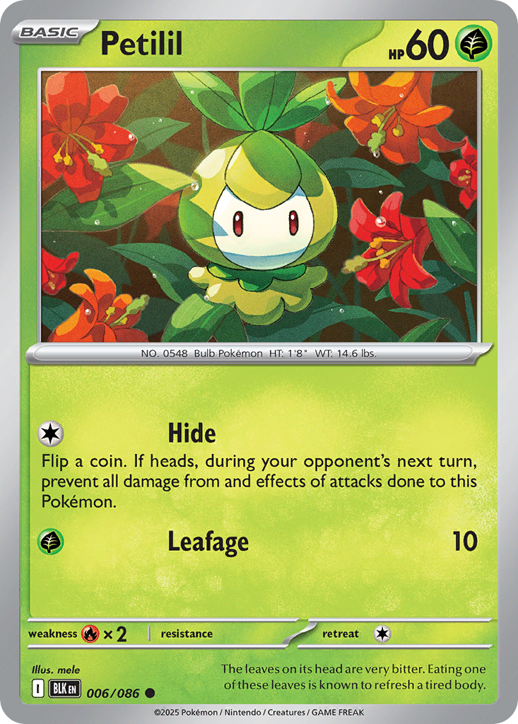 Petilil 006/086 Black Bolt card