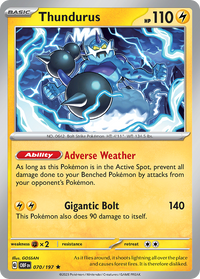 070/197 Thundurus - Obsidian Flames