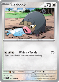 071/091 Lechonk - Paldean Fates