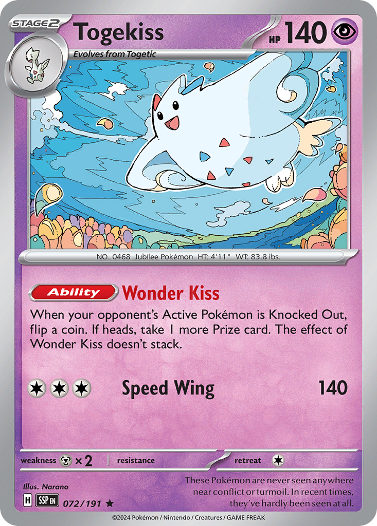 Togekiss 072/191 Surging Sparks card