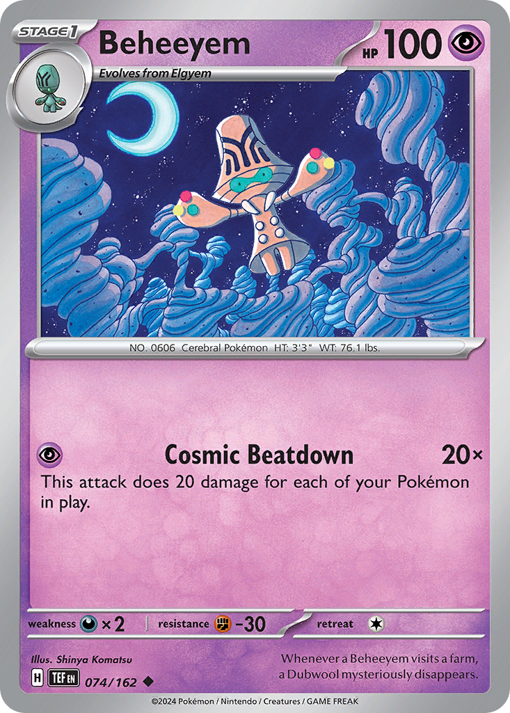 Beheeyem 074/162 Temporal Forces card