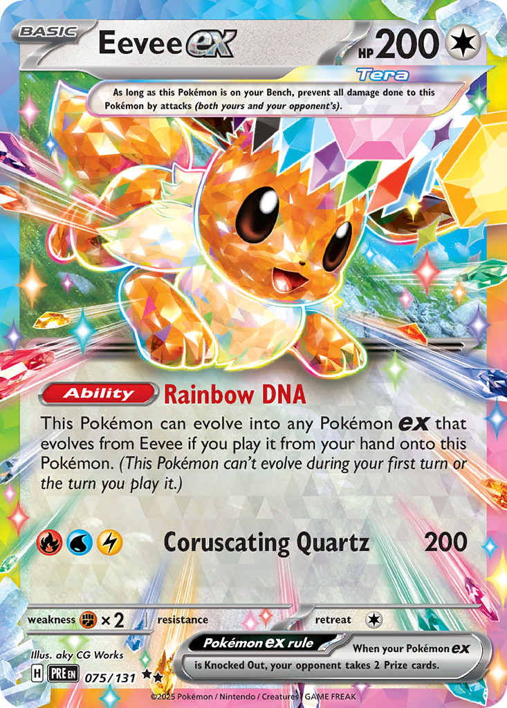 Eevee ex 075/131 Prismatic Evolutions card