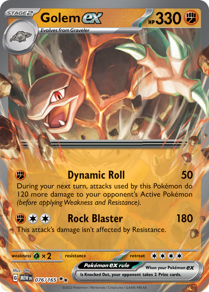 Golem ex 076/165 Scarlet & Violet 151 card