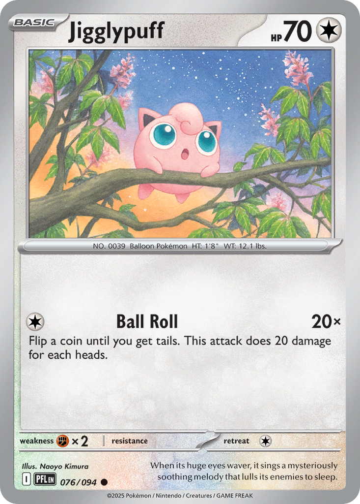Jigglypuff 076/094 Phantasmal Flames card
