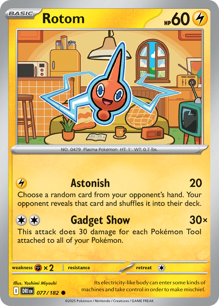 Rotom 077/182 Destined Rivals card