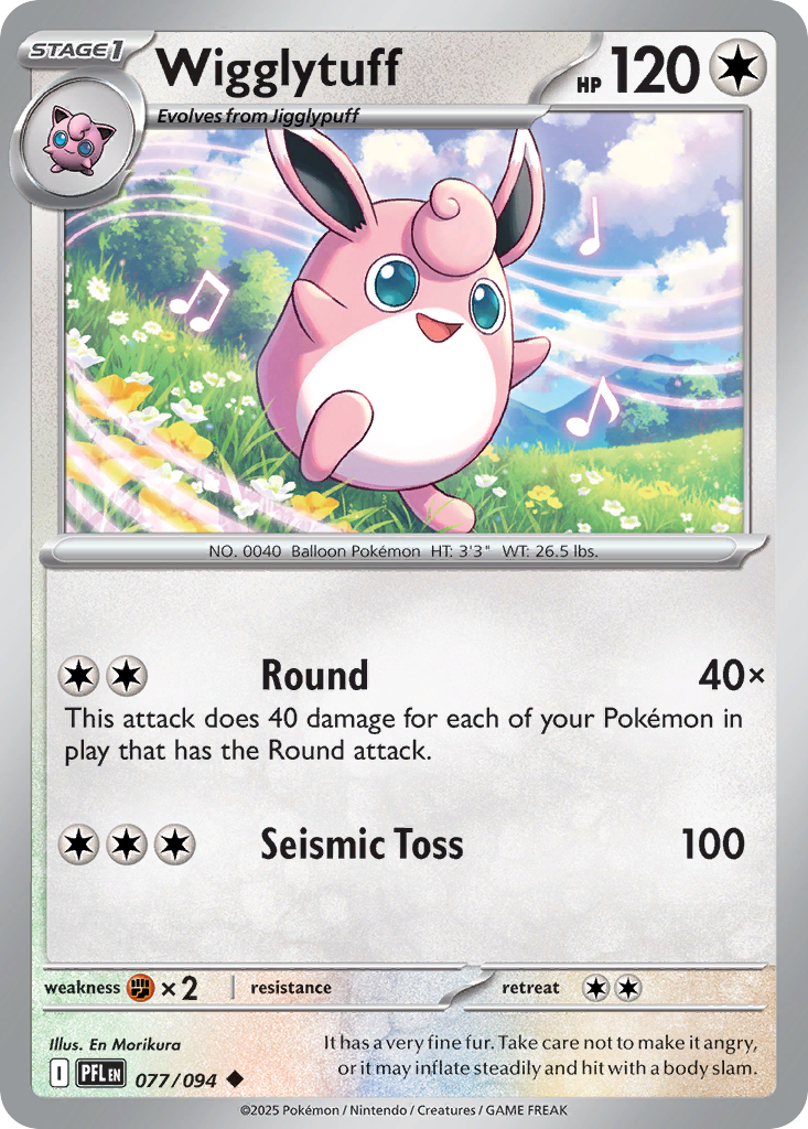 Wigglytuff 077/094 Phantasmal Flames card
