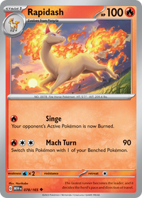 078/165 Rapidash - Scarlet & Violet 151