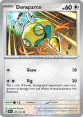 Dunsparce 079/131 Prismatic Evolutions card
