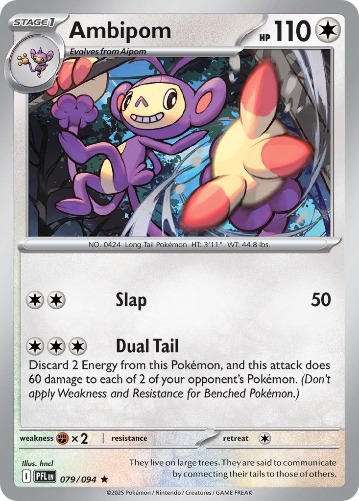 Ambipom 079/094 Phantasmal Flames card