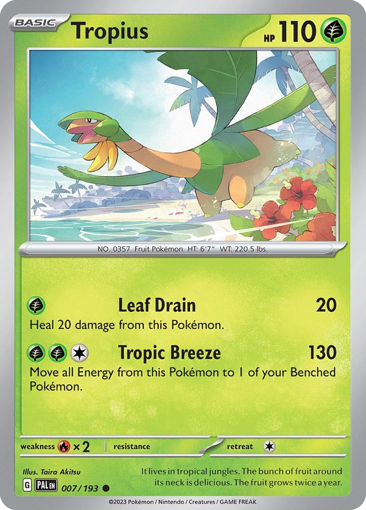 Tropius 007/193 Paldea Evolved card