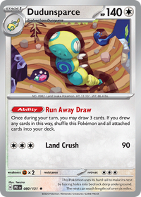 080/131 Dudunsparce - Prismatic Evolutions