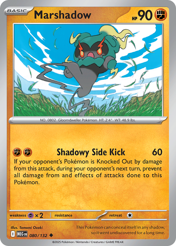 Marshadow 080/132 Mega Evolution card