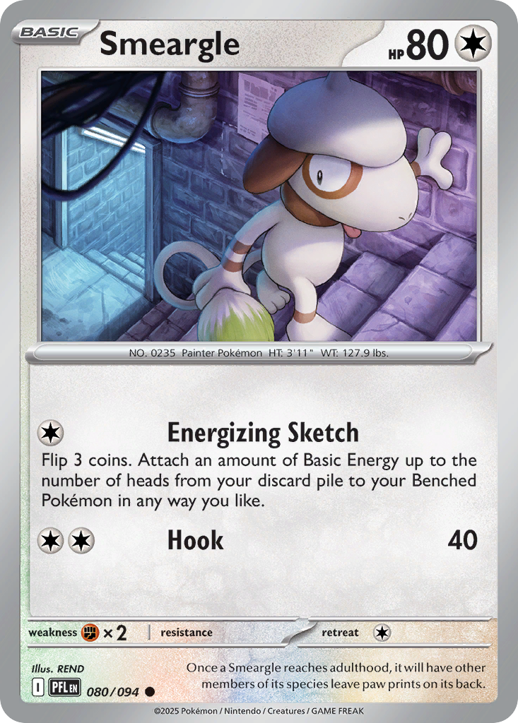 Smeargle 080/094 Phantasmal Flames card