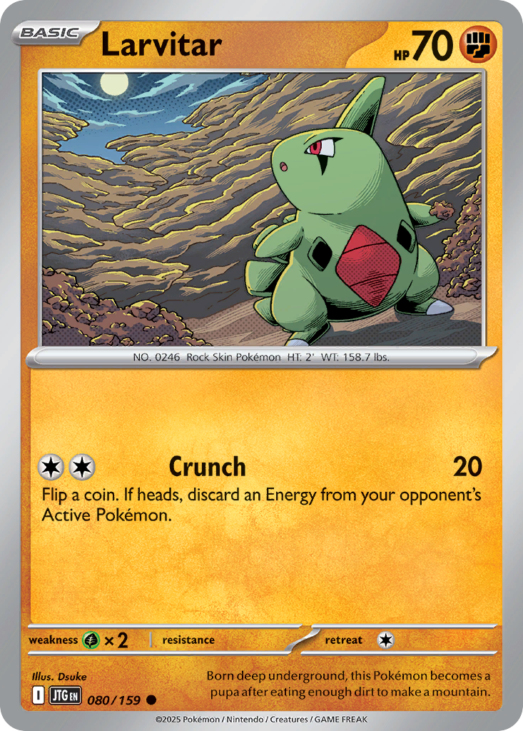 Larvitar 080/159 Journey Together card