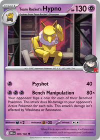 080/182 Team Rocket's Hypno - Destined Rivals