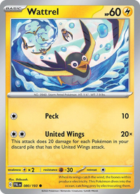 080/193 Wattrel - Paldea Evolved