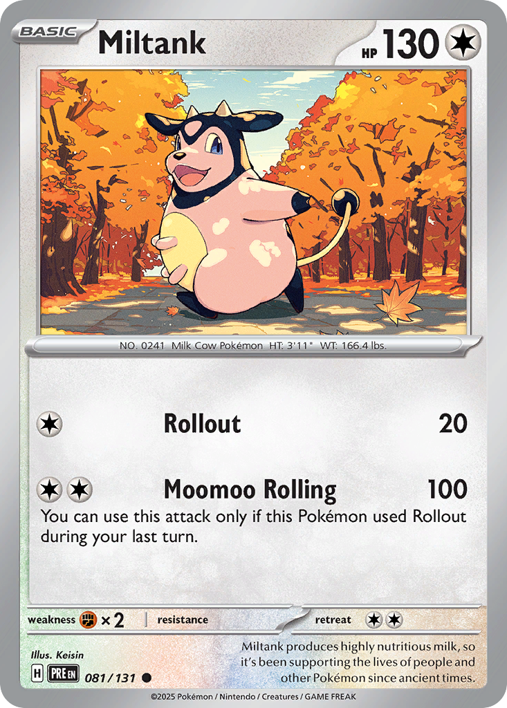 Miltank 081/131 Prismatic Evolutions card