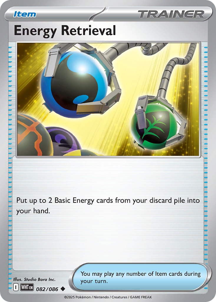 Energy Retrieval 082/086 White Flare card