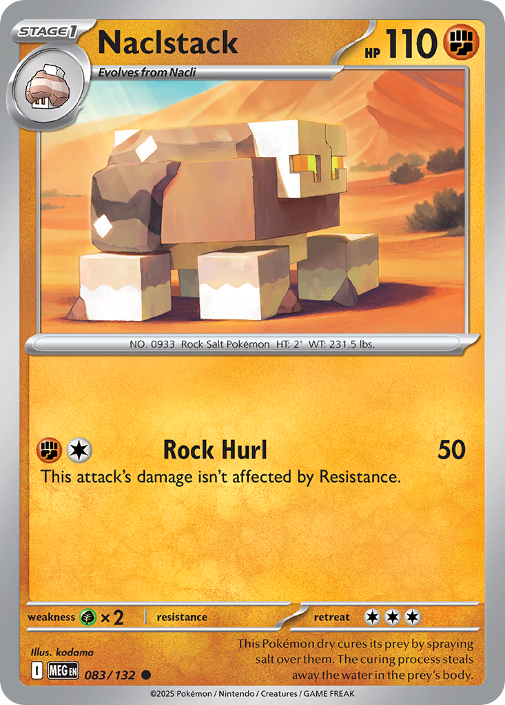 Naclstack 083/132 Mega Evolution card