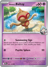 083/182 Steven's Baltoy - Destined Rivals