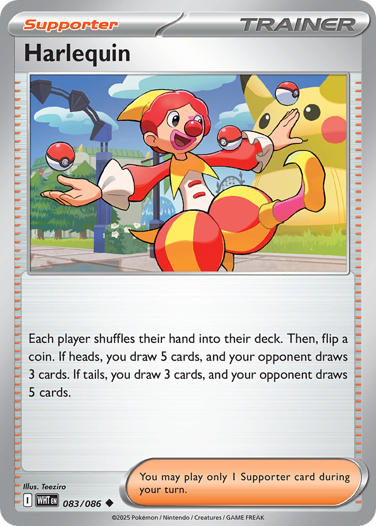 Harlequin 083/086 White Flare card
