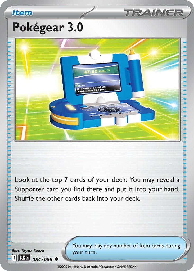 Pokégear 3.0 084/086 Black Bolt card
