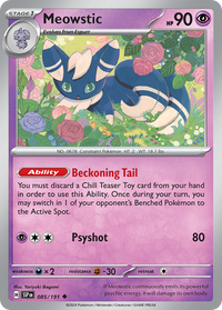 085/191 Meowstic - Surging Sparks