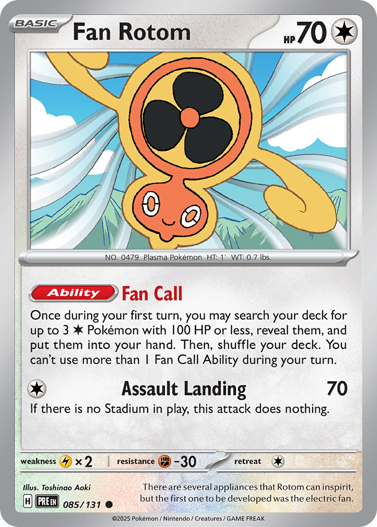 Fan Rotom 085/131 Prismatic Evolutions card