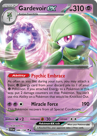 086/198 Gardevoir ex - Scarlet & Violet Base