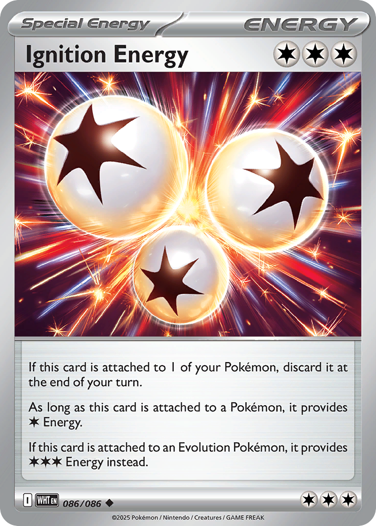 Ignition Energy 086/086 White Flare card